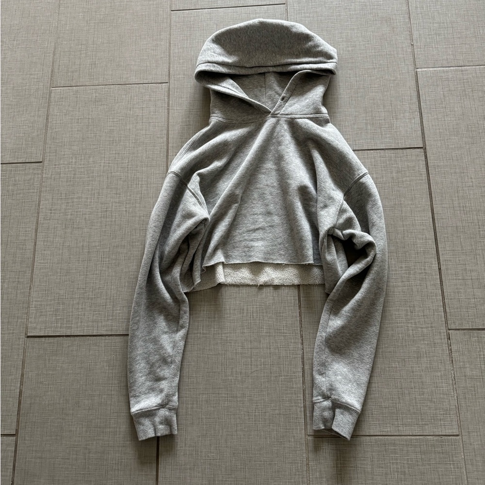 Urban outfitters grey cropped hoodie size small
